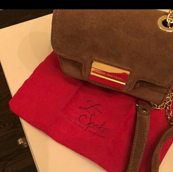 Zac Posen Z Spoke Brown Suede Purse - Picture 1 of 12
